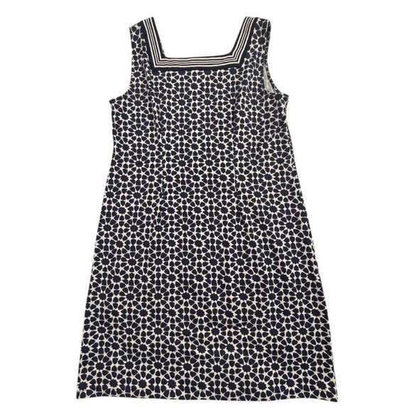 Talbots Petite Geometric Print Sleeveless Jersey Dress – MP - Picture 4 of 8